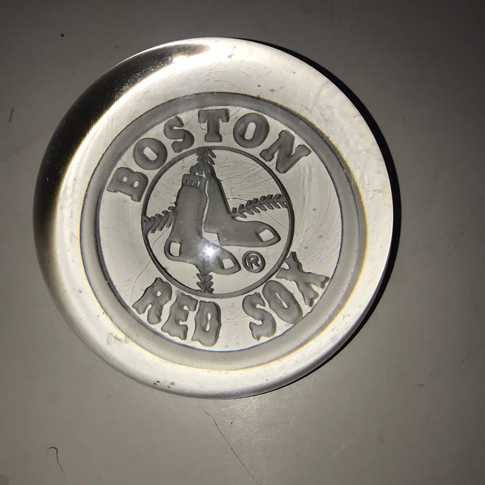 MLB Boston Red Sox Glass Paperweight